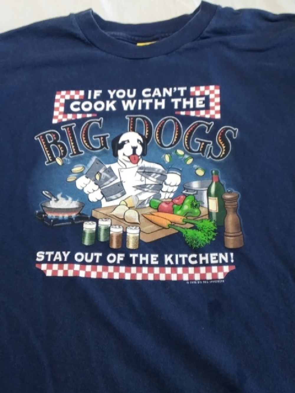Vtg 1998 Big Dogs Navy Blue T-shirt , XL , $28
